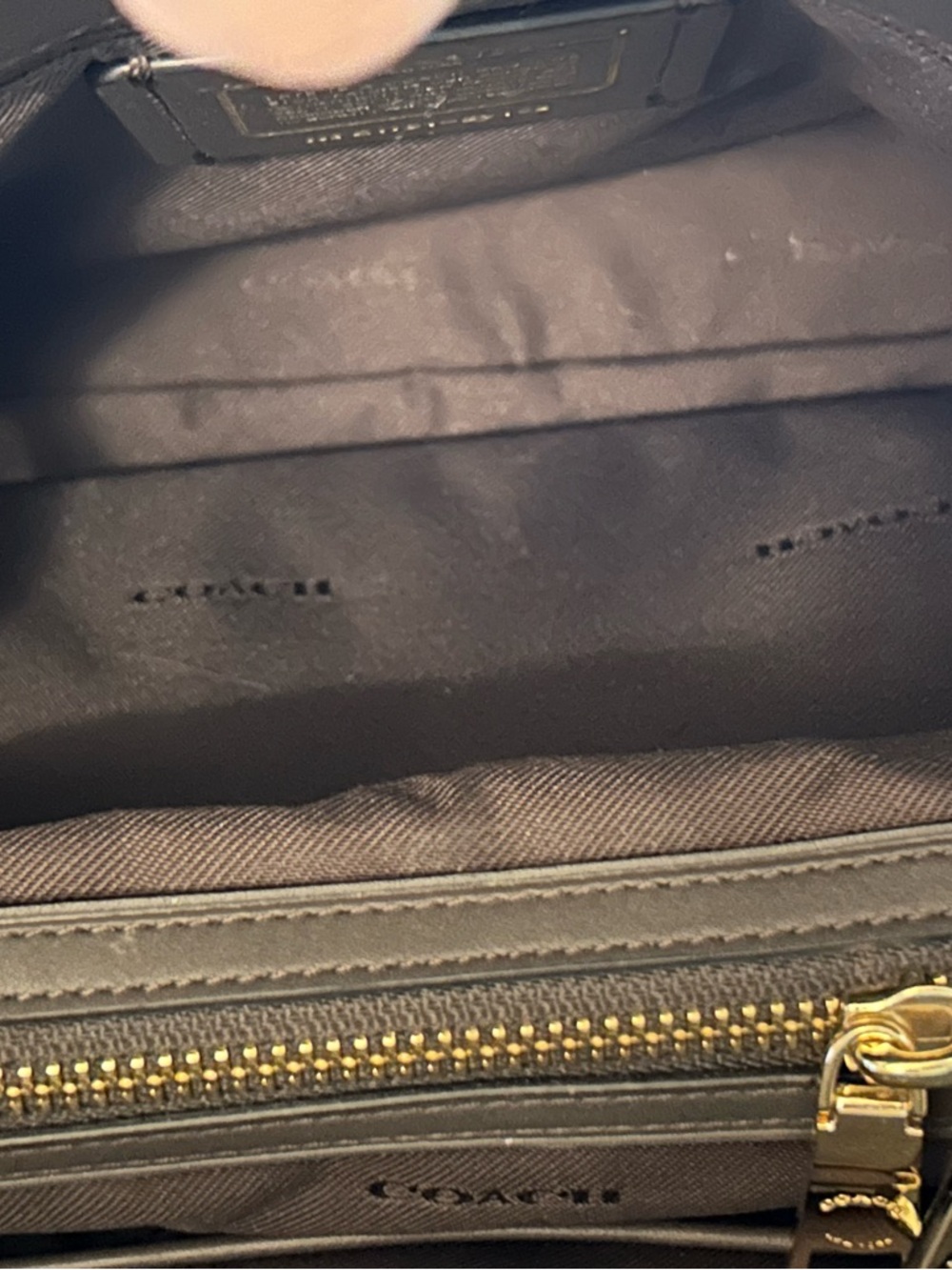 Coach Mercer 30 Brown Leather and suede Satchel with Gold Hardware NWOT. - Picture 3 of 6